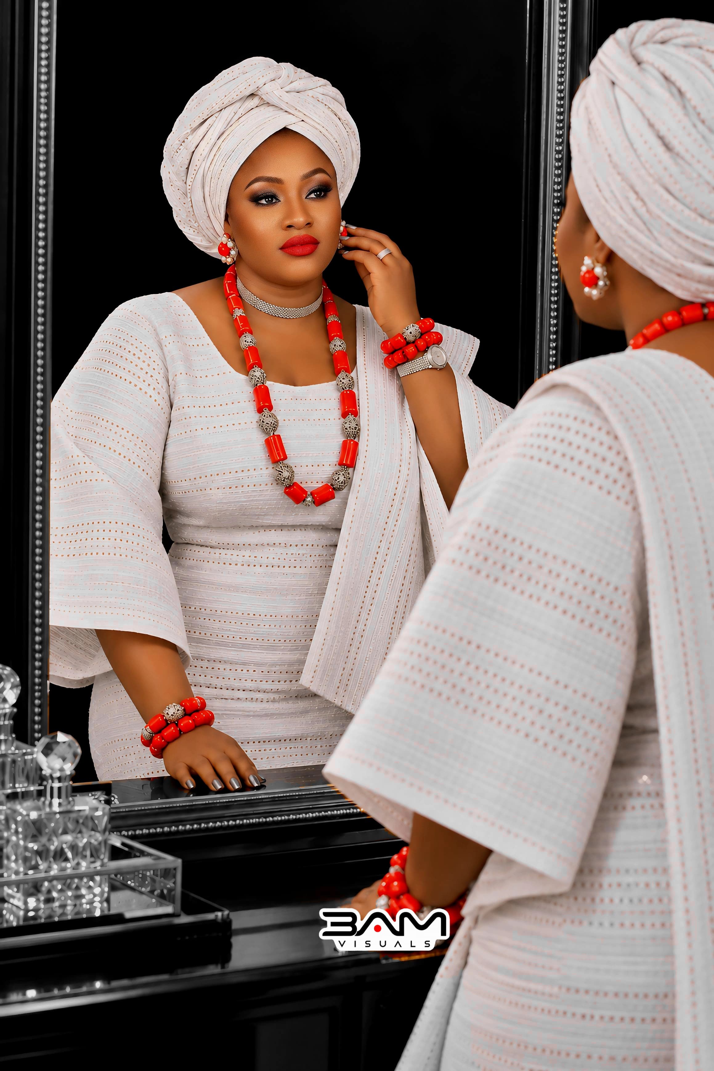 Adeseun Oyeneye in traditional attire